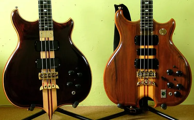 Links: Alembic MK Signature Deluxe, Rechts: Alembic Series 1 / © Muller1007 für Wikipedia